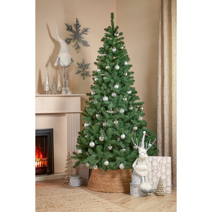 Onbreekbare Kerstballen Zilver - Set van 60 Stuks - Ø7 cm