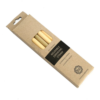 Bamboe Rietjes Set - 10 Stuks Herbruikbaar Reinigingsborstel