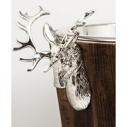 Exclusieve Champagnekoeler Milwaukee - Teak Hout met RVS