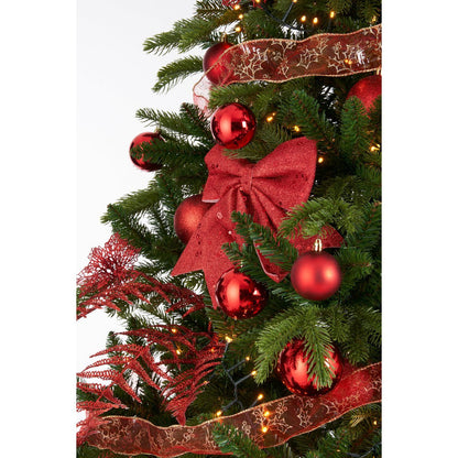 Kerstboom Decoratie Set Rood - 100 Stuks Complete Versiering