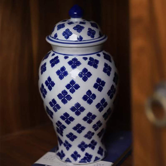 Delfts Blauwe Bloemenvaas M - Klassieke Keuken Decoratie