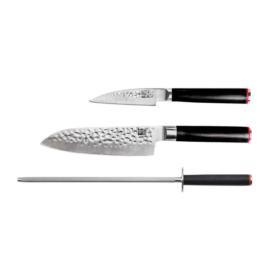Deluxe Starterset Keuken - 2 Messen + Aanzetstaal