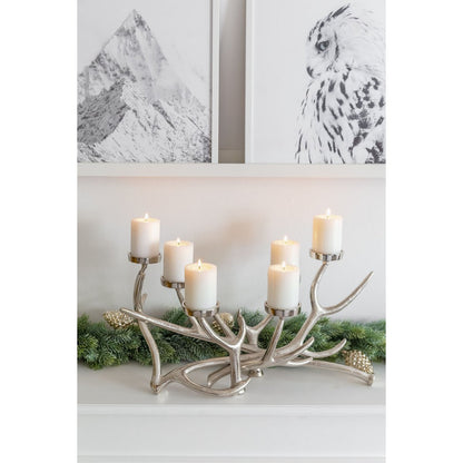 James Gewei Kandelaar - Majestueuze 6-Vlams Natuurinspiratie