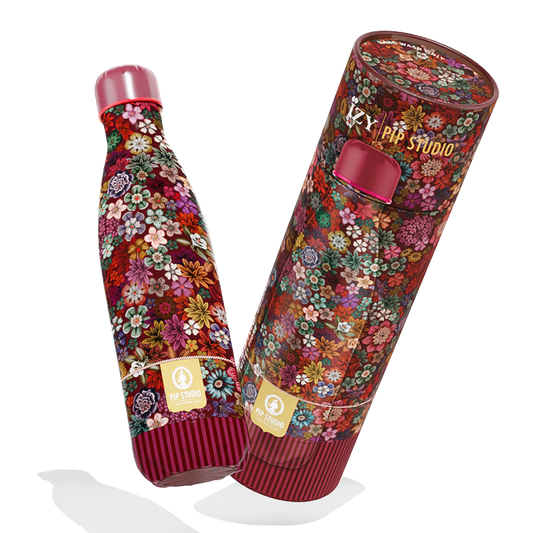 IZY x Pip Studio Tutti Fiore Thermosfles - Rode Bloemenweelde