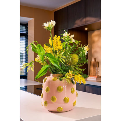 Smiley Keramiek Vaas - Vrolijke Bloemenvaas voor Thuis