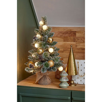Kaprun Kunstkerstboom Mini - LED Timer 60cm Goud Decoraties