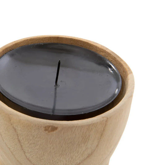 Kaarspin Houder - Minimalistische Elegantie Hout
