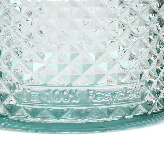 Zuanshí Glas Blauw Small - Diamant Elegantie Gerecycled