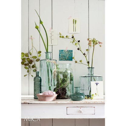 Duurzame Guan Flesvaas Transparant 26cm | Gerecycled Glas