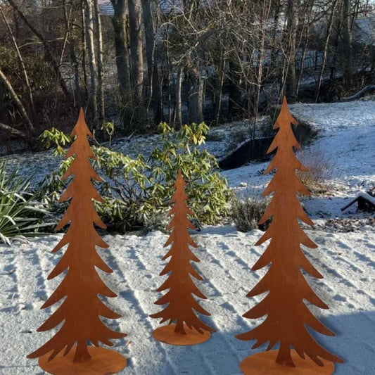 Decoratieve Kerstboom Roest - Metalen Dennenboom Tuindecoratie