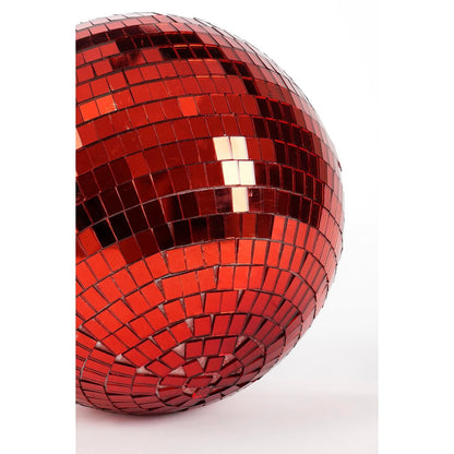 Kerst Discobal Rood - Ø30cm Spiegelende Feestelijke Kerstdecoratie