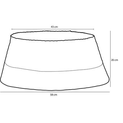 Natuurlijke Kerstboomrok Zeegras Groen - Ø58 cm