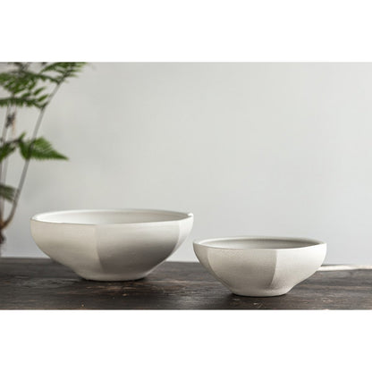 Elegante Design Kom Wit - Premium Keramiek met Textuur 22.5cm