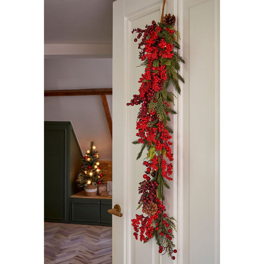 Randell Kerstslinger Druppelvorm Rood - 110 cm