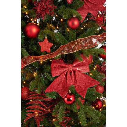 Kerstboom Decoratie Set Rood - 100 Stuks Complete Versiering