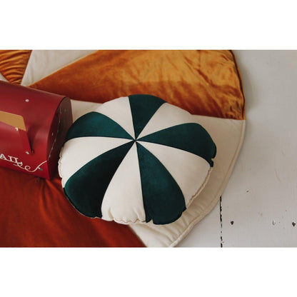 Kerst Patchwork Kussen Groen - Green Candy Lollipop