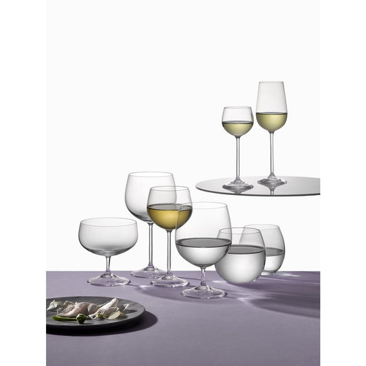 Elegante Pioen Wijnglazen Set 350ml - 6 Stuks | Bloemenprint