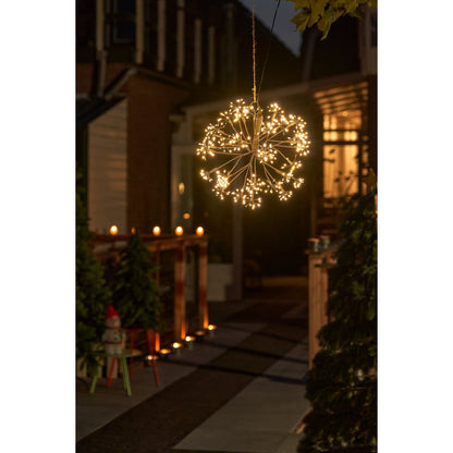 Kerstverlichting Bal Zwart - Ø40cm Warm Witte LED Medium Outdoor