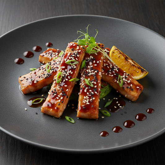 Japanse Teriyaki Visreepjes met sesam