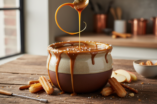 Fondue van Karamel & Zeezout