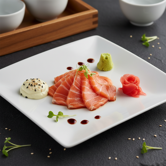 Japanse Sashimi-stijl Zalm