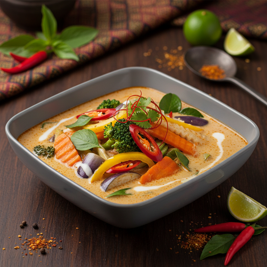 Thaise Groenten in Rode Curry