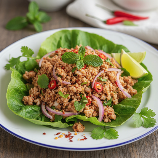 Thaise kip laab salade - premium koud vlees voorgerecht