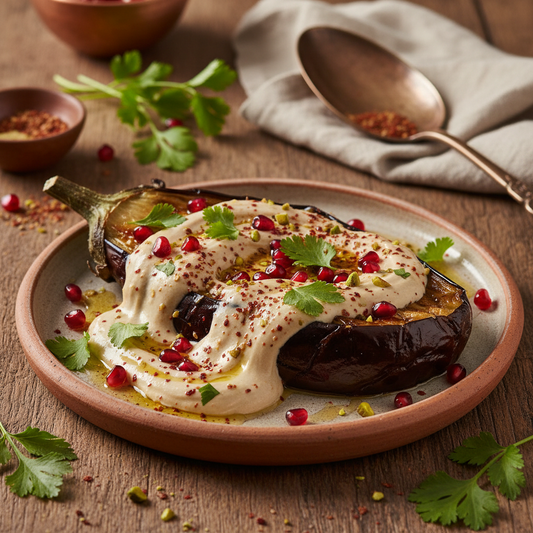 Geroosterde Aubergine met Tahin