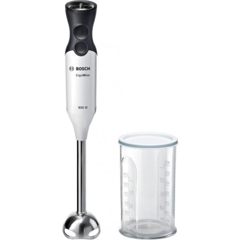 BOSCH MS61A4110 Handblender - 800W RVS | 0,6L Maatbeker Wit