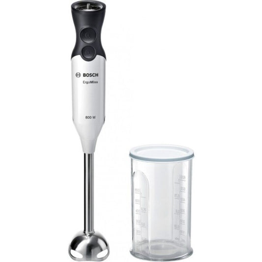BOSCH MS61A4110 Handblender - 800W RVS | 0,6L Maatbeker Wit