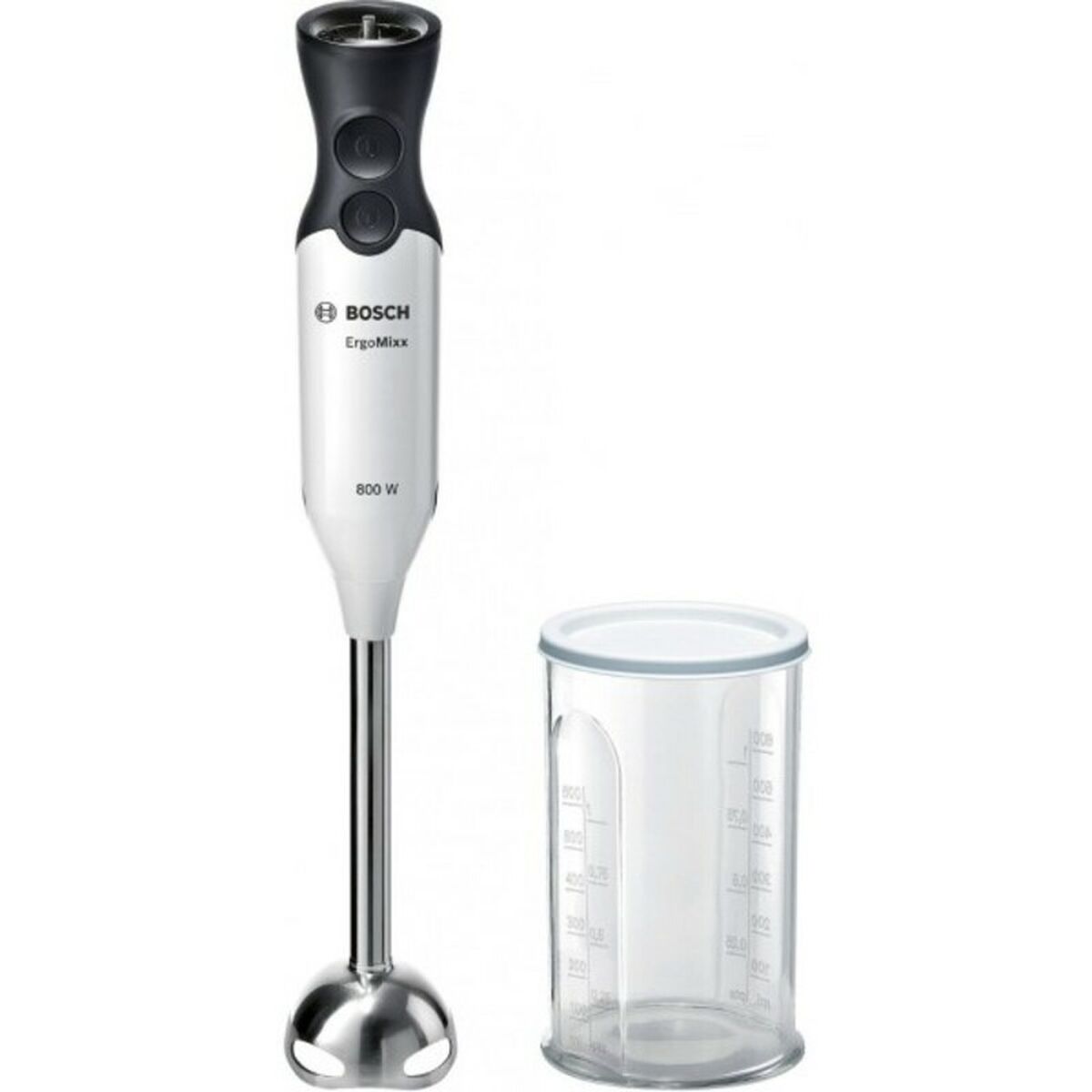 BOSCH MS61A4110 Handblender - 800W RVS | 0,6L Maatbeker Wit