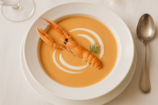 Lichtgebonden Langoustinesoep