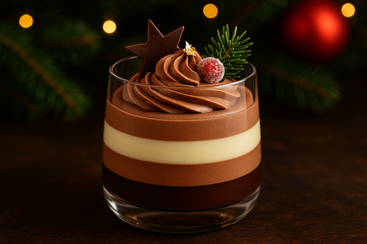 Luxe Kerst Chocoladedessert | 5-Laags Feestelijk Genot