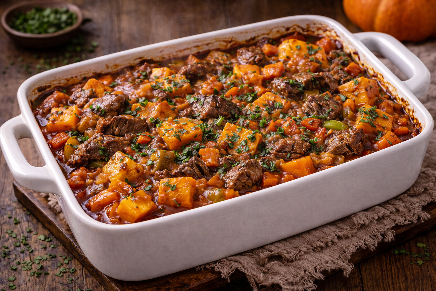 Herfststoof met Pompoen - Seasonal Comfort Dinner