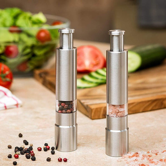Premium RVS Zout- en Pepermolen - Luxe Keuken Accessoire