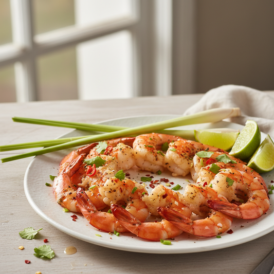 Thaise Gegrilde Garnalen met Citroengras