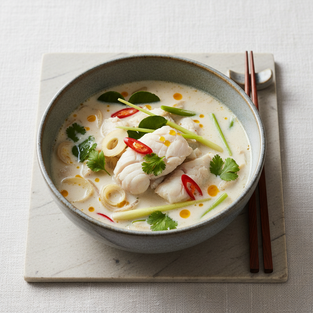 Thaise Kokos-Vissoep