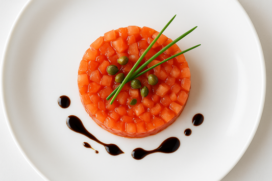 Tomatentartaartje | kappertjes | balsamico | bieslook 🌱