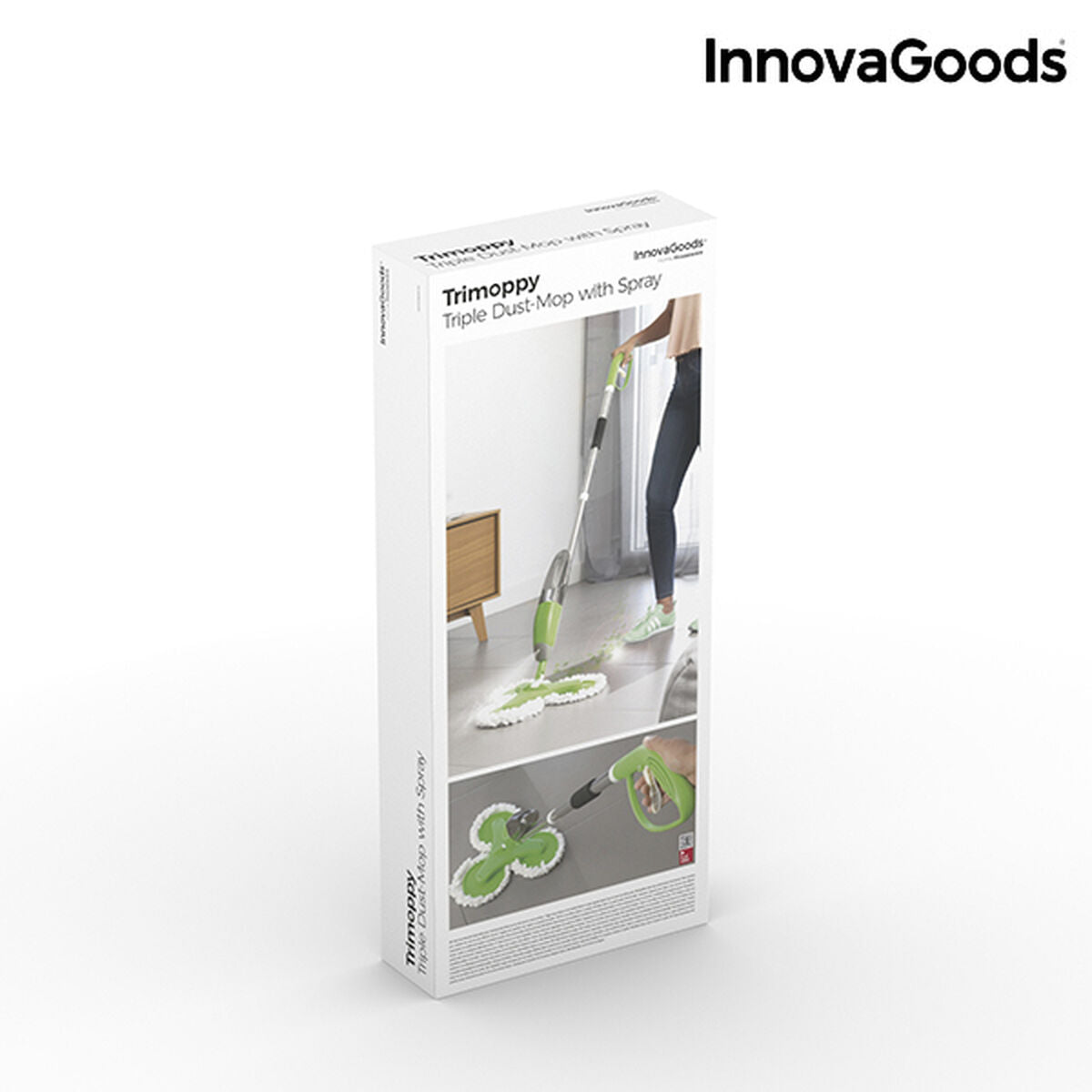 Trimoppy InnovaGoods Drievoudige Stofwisser met Spray - 3-in-1